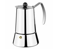 cafetera italiana monix m630004 acero plata 4 tazas
