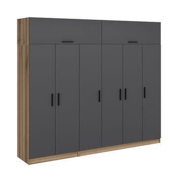 Armario Kale-7720 Antracita 270x255x52 Cm