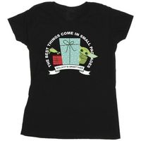 disney camiseta manga larga the mandalorian galaxys greetings para mujer