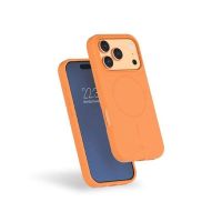 funda para movil force case magsafe silicona naranja antigolpes para iphone 17 pro max