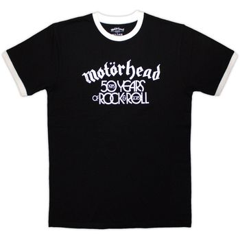 Music Camiseta 50 Years Text Lock Up Ringer para mujer