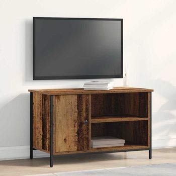Vidaxl Mueble De Tv 80 X 40 X 50 Cm Madera Envejecida