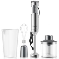 batidora de inmersion manual potente 4 en 1 batidora de alimentos con varilla de acero inoxidable vaso mezclador de 700 ml procesador de 500 ml batidor 220-240 v
