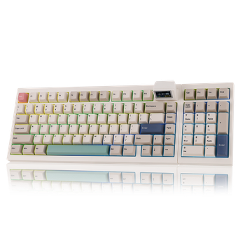 Teclado Mecánico Retro Modular Inalámbrico Tri-Modo EPOMAKER RT98 98% ANSI con Diseño Americano y Mini TV Desmontable para Win/Mac
