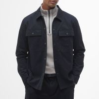 barbour international rocco brushed canvas overshirt - s