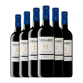 Legaris Vino Tinto Ribera Roble 75 Cl 14% Vol. (pack De 6 Unidades)