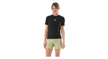 Maillot de manga corta compressport trail racing negro para mujer