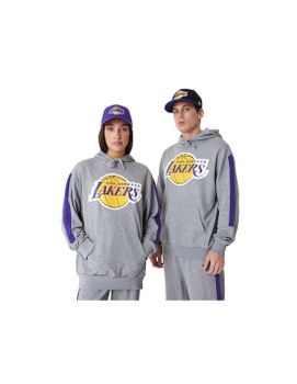 Sudadera New Era NBA Colour Block LA Lakers Grey Med Hombre