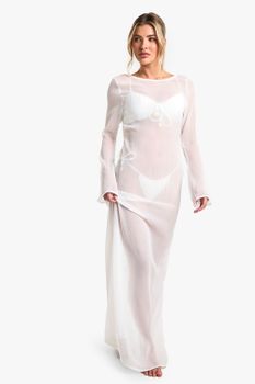 Vestido Maxi Para La Playa Essentials, Blanco