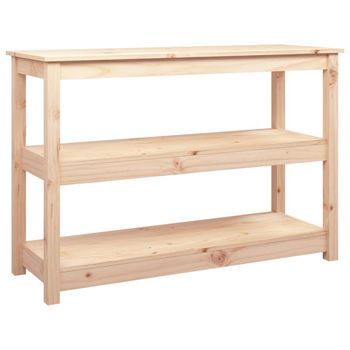 Mesa Consola | Mesa De Entrada | Mesa Auxiliar Madera Maciza De Pino 110x40x74 Cm