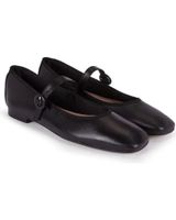 de menina step womens boheme mary jane leather sandals black