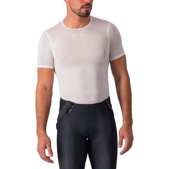 Camiseta Interior Castelli Pro Mesh 2.0 Manga corta Blanco, Talla XL