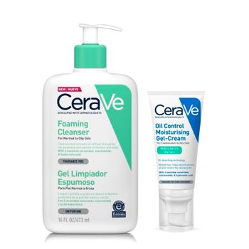 Cerave Cosmética Facial Foaming + Oil Control Estuche
