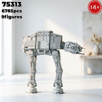 Oferta especial: UCS 6785 piezas, modelo de nave galáctica grande, tanque robot de batalla espacial, bloques de construcción, 9 figuras, ladrillos de ensamblaje, juguete para adultos