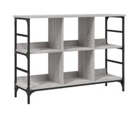 vidaxl aparador de madera de ingenieria gris sonoma 102x32x735 cm