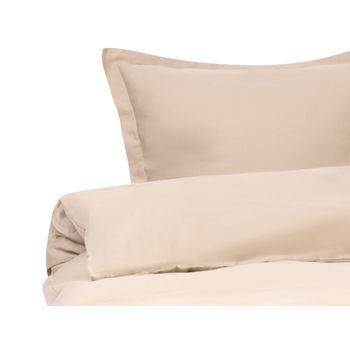 Conjunto De Funda De Edredón Moderna De Satén De Algodón 200 X 200 Cm Beige Parkrose