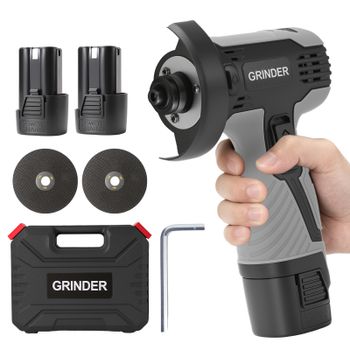 Mini Amoladora Angular de 16.8V, Portátil, con Batería de Litio de Gran Capacidad, para Pulir, Esmerilar y Cortar, Herramienta Eléctrica para el Hogar