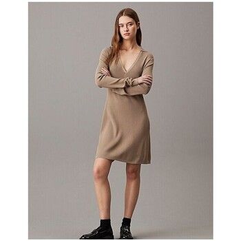 Calvin Klein Jeans Falda VESTIDO V-NECK RAYON MUJER para mujer
