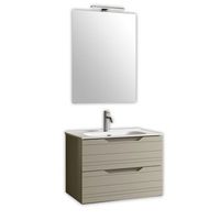 composicion bano 4 piezas solmira topo mate en mdf