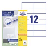 avery zweckform 3424 etiquetas a4 105 x 48 mm r 12 por hoja  pack 100 hojas