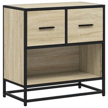 Mesita De Noche | Mesilla De Noche Roble Sonoma 60x31x60 Cm Madera Contrachapada