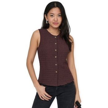 Only Blusa Noos Top Ilse - Deep Mahogany para mujer