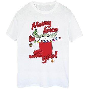Disney Camiseta Merry Force Be With You para mujer