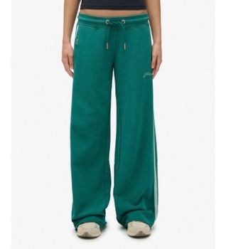 Superdry para mujer. W7011265A Pantalón Jogger Essential Logo Straight verde (L), Casual, Algodón