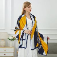 v 1969 bufanda estola de seda vivace patchwork para mujer