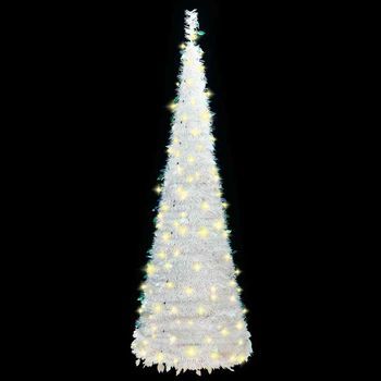Árbol De Navidad | Decoraciones De Navidad Artificial Desplegable 150 Led Blanco 180 Cm