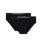emporio armani para hombre em000251af14134 set 2 slips max negro s homewear viscosa