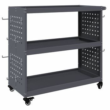 Carro De Herramientas Con Rueda Gris Antracita 75 X 35 X 73 Cm Vidaxl