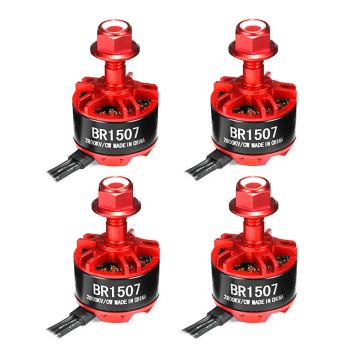4X Racerstar Racing Edition 1507 BR1507 2800KV Motor sin escobillas de 2-4S para Drone RC FPV Racing Frame