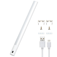 aigostar luz led armario 60 cm con sensor movimiento luz led adhesiva de induccion para armarios barra de luz magnetica con cable usb luz nocturna para escaleras armario cocina garaje pasillo