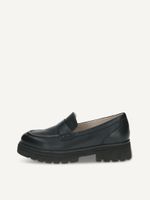 caprice slipper black made of leather with block heel size 38