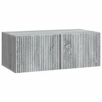 mueble para tv de pared 785 x 41 x 30 cm gris sonoma vidaxl