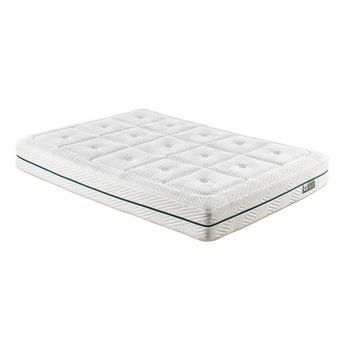Colchón Cárabe De Látex Natural 100% Alto Confort 25 Cm Transpirable-120x200-blanco-27cm