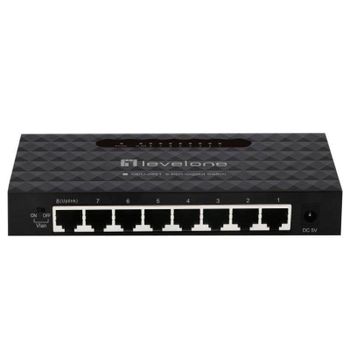 Switch gestionado Level One GEU-0821 8 puertos Gigabit Ethernet compacto