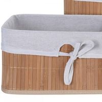 set 3 cestas nold blancas bambu