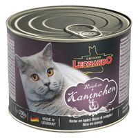 leonardo all meat 24 x 200 g - pack ahorro - rico en conejo