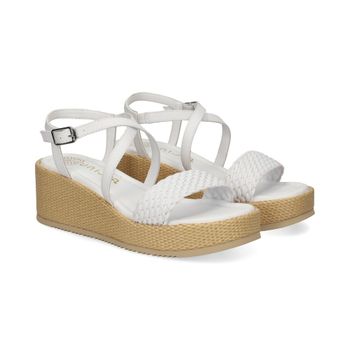 Unisa Sandalias Con Plataforma Mujer - Blanco Talla 38
