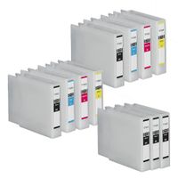 compatible multipack epson workforce pro wf-8590dwf printer ink cartridges 11 pack -c13t755140