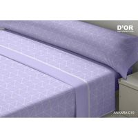 juego de sabanas dor ankara malva cama de 150 franela