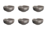 cuenco o14cm - 6 piezas - gris hormigon