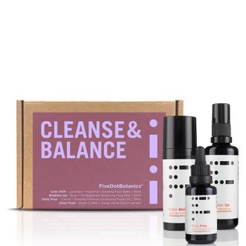 Five Dot Botanics Cleanse and Balance Gift Set (Worth £78.00)