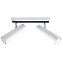 lampara de techo blanco acero alt 20 cm