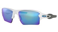 gafas de sol oakley flak 2 0 xl blancas   prizm sapphir oo9188 9459