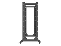 base para rack lanberg or01-6832-b 32u 19 acero 600kg ajustable negro ral9004