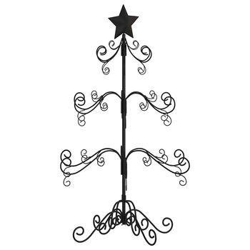 Árbol De Navidad Para Decoración Metal Negro 90 Cm Vidaxl