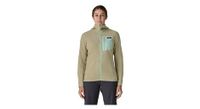 sudadera con capucha patagonia r1 air full zip hoody verde mujer
